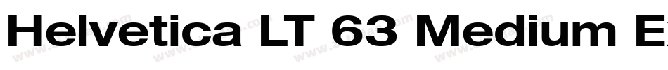 Helvetica LT 63 Medium Extended字体转换